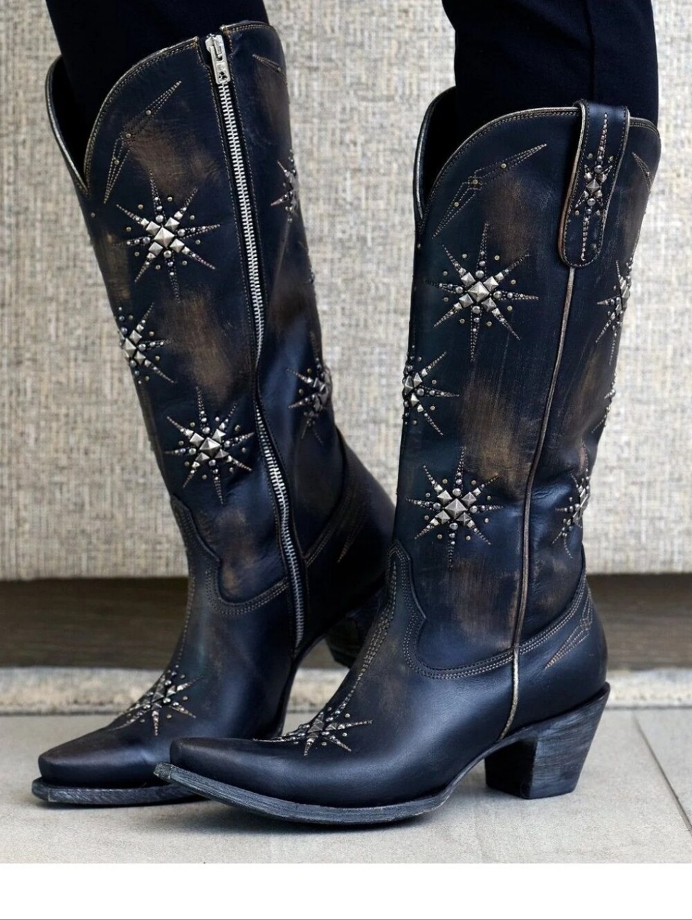 NIB Old Gringo Stelletta 15" Black Boots